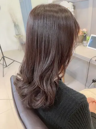 セミロング 韓国ヘア🇰🇷🎀 みきのヘアスタイル