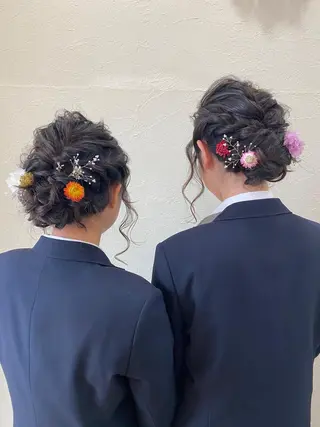 セミロング ヘアアレンジ ENIF ヤマグチアツコのヘアスタイル