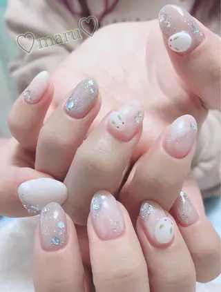 ネイル まるみ ♡のネイルデザイン
