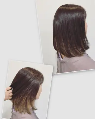ミディアム カラー 小林 由里香のヘアスタイル