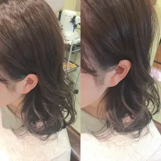 ミディアム カラー hair salon Ranun髪質改善のヘアスタイル
