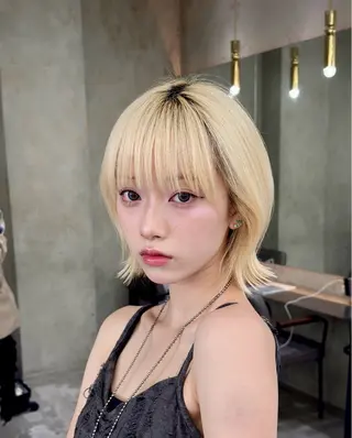 ミディアム カラー 似合わせ/パーマ /𝒕𝒐-𝒌𝒊のヘアスタイル