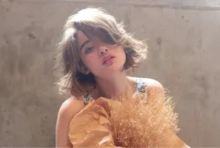 ミディアム カラー 海外風レイヤーカット 👑店長　平松　由のヘアスタイル