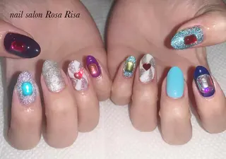 ミディアム ネイル ネイルスタジオ シェイクユアハンズのネイルデザイン