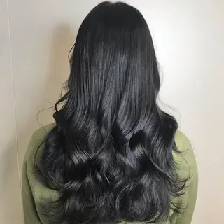 ロング カラー ヘアアレンジ knock【ノック】所属・烏丸韓国ヘア🇰🇷 ayaka🎀のヘアスタイル