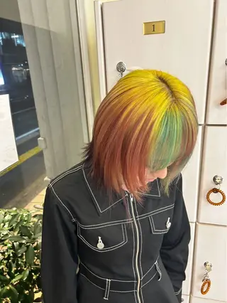 カラー ayano/浦安 /デザインカラーのヘアスタイル