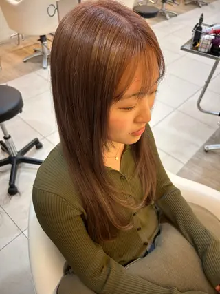 ロング カラー 🍓似合わせカット× パーマ／矢木🍓のヘアスタイル