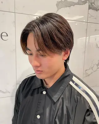 ミディアム 小島 陽成のヘアスタイル