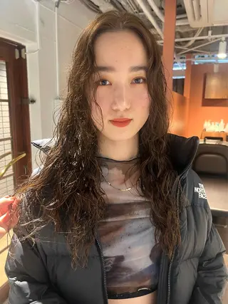 ロング パーマ 吉祥寺/パーマ/ カラー/Abeのヘアスタイル