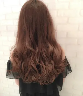 セミロング ロング カラー THE DAY所属・AKI HASHIMOTOのヘアスタイル