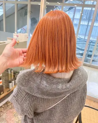 ミディアム カラー 韓国風スタイル 🍓MIZUKI🍓のヘアスタイル