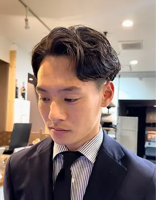 パーマ メンズ 年間2000名担当◎ パーマ職人/仲原佑樹のヘアスタイル
