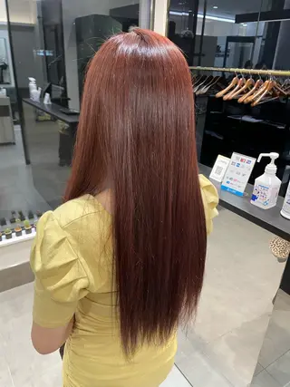 ロング カラー 山本 美羽のヘアスタイル