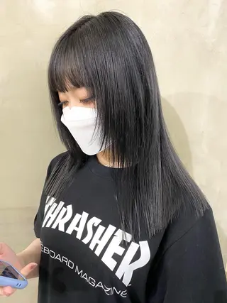 ミディアム カラー ヘアアレンジ kai .のヘアスタイル