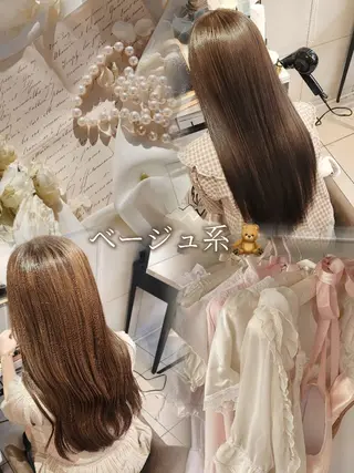 カラー 🐶カラーモデル🐶 くまだ あかねのヘアスタイル