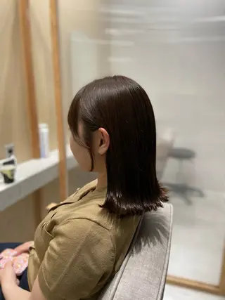 ミディアム 🦉静かに過ごしたい 方、個室席🦉タナカのヘアスタイル