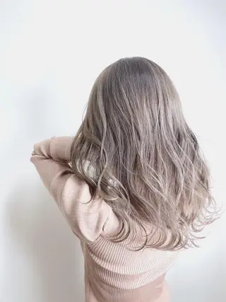 カラー フェザーパーマ/ ダブルカラー/藤田のヘアスタイル