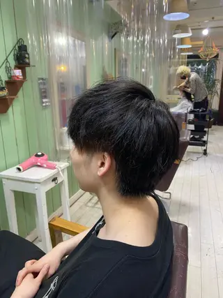 メンズ 🩶西 雪乃/透明感 くすみカラー🫧のヘアスタイル