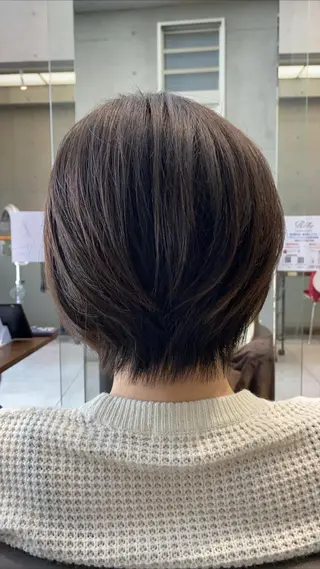 ショート カラー 大栗 佑也  髪質改善のヘアスタイル