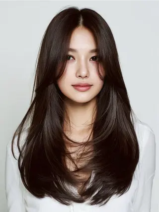 ロング 【明石の艶髪神様】 染澤尋統のヘアスタイル