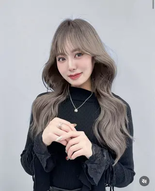 ロング vajra所属・韓国ヘア🩶리나🤍 りぴのヘアスタイル