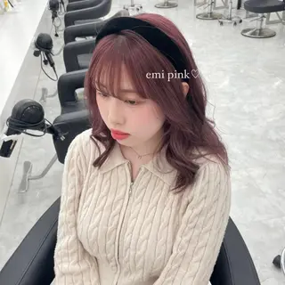 ミディアム MOE 福岡韓国ヘア✧︎のヘアスタイル