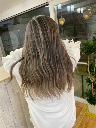 セミロング カラー ヘアアレンジ 久米 治仁のヘアスタイル