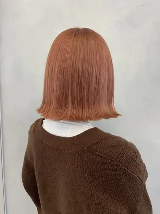 ショート カラー パーマ/ボブ /レイヤー チヒロのヘアスタイル