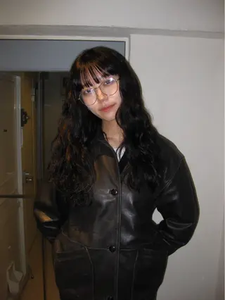 セミロング カラー パーマ 今井 香奈恵のヘアスタイル