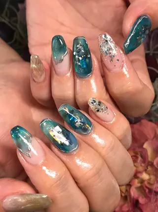 セミロング NAILSALON 🍔Timna🍟のネイルデザイン