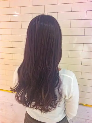 セミロング カラー レイヤーカット× 髪質改善たもりのヘアスタイル