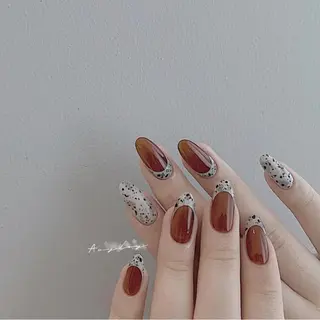 セミロング カラー ネイル Aayley(アイリー)Salon所属・Aayley アイリ―サロンのネイルデザイン