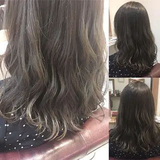 ミディアム カラー hair salon Ranun髪質改善のヘアスタイル