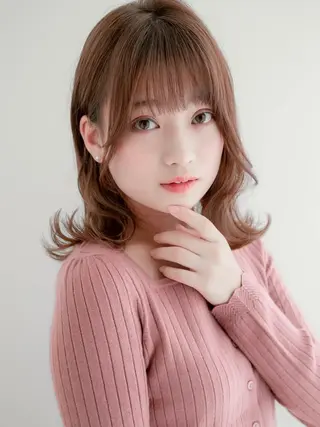 ミディアム 山本翔一郎 韓国顔周りレイヤーのヘアスタイル