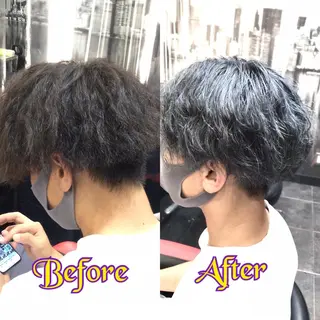 カラー パーマ メンズ Annon プライベートサロンのヘアスタイル