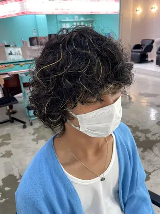 カラー パーマ メンズ clam. yuu🦩のヘアスタイル