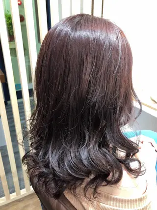 セミロング カラー 浦山 和之のヘアスタイル