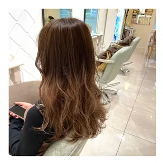 ロング 心斎橋/ブリーチなし 髪質改善/レイヤーのヘアスタイル