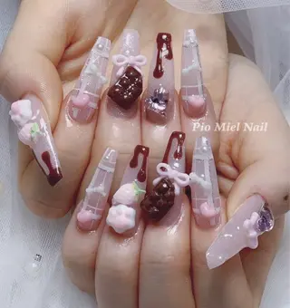 ネイル HANA 長さだしのネイルデザイン