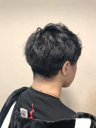 パーマ メンズ ケアブリーチ /髪質 改善/古橋圭史郎のヘアスタイル