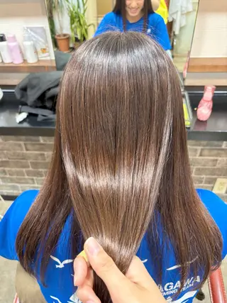 ロング カラー パーマ ヘアアレンジ イツキ🌕デザインカ ラー🥨髪質改善🫧のヘアスタイル