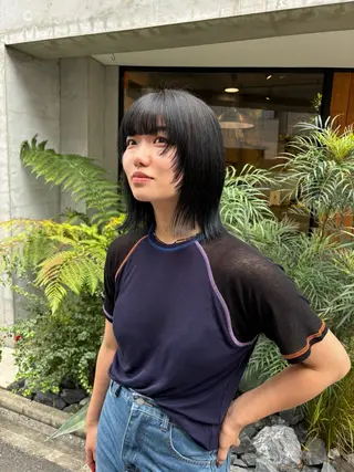 ミディアム 山田 綾乃/メンズカットのヘアスタイル