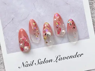 ネイル 佐藤 ニーナ★ラベンダーのネイルデザイン