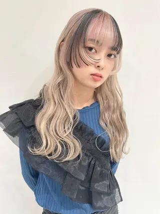 ロング カラー ill.所属・ill［イル］大須 ダブルカラー髪質改善のヘアスタイル
