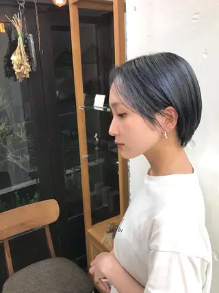 ショート 木村陸弥 似合わせ 透明感カラー🌿のヘアスタイル