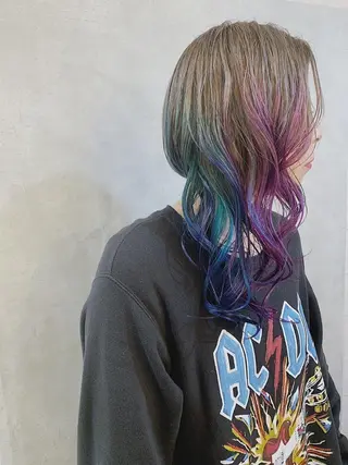 ミディアム カラー _WHITE上本町 上本町店のヘアスタイル