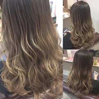 ロング カラー hair salon Ranun髪質改善のヘアスタイル
