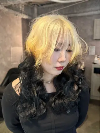 ロング カラー ヘアアレンジ elubylovis 🌼YUI🌿のヘアスタイル