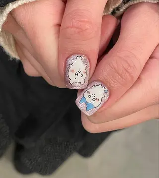 ショート m kaori𓃟のネイルデザイン