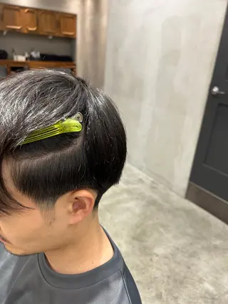 ショート 【明大前フェード/ メンズパーマ/岳】のヘアスタイル